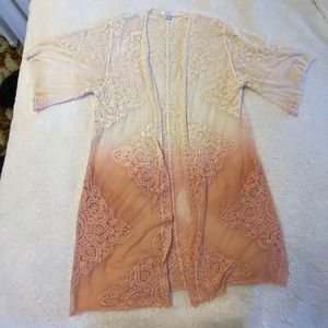 Sole Society Lace Ombré Kimono
